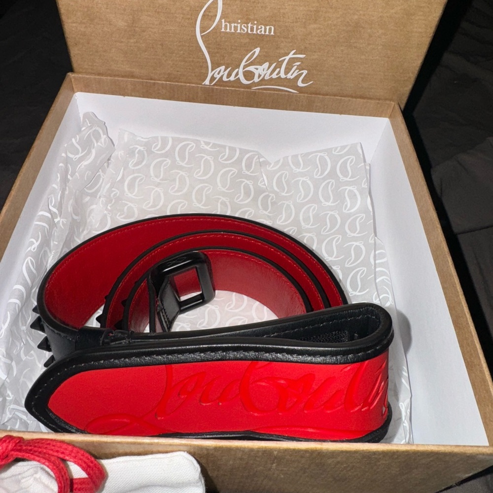 christian louboutin designer belt